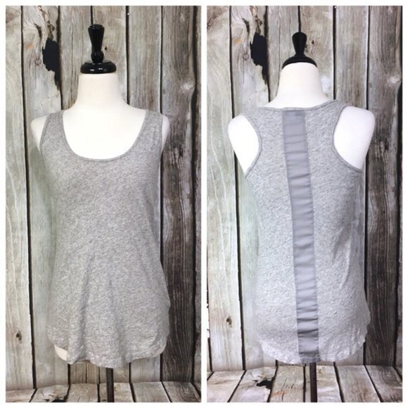 CAbi #557 Ribbon Back Gray Racerback Tank Top‎ - Picture 1 of 5